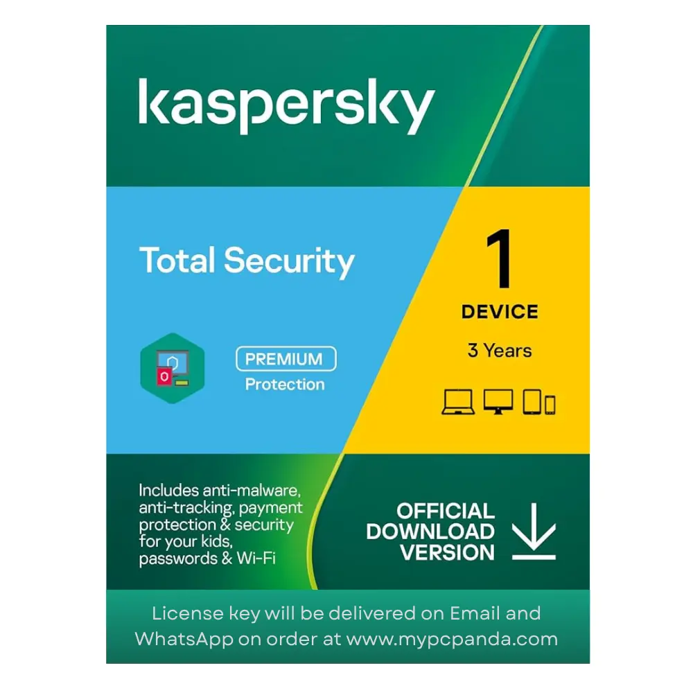 Kaspersky Total Security Antivirus - 1 User 3 Years